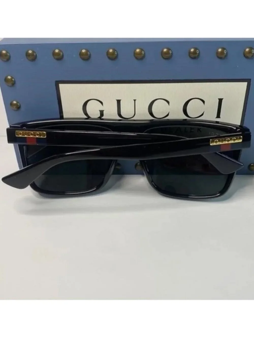 💯 - Authentic- New-GUCCI Grey /Black Browline Men's Sunglasses GG0748S 001 59 - Picture 12 of 15